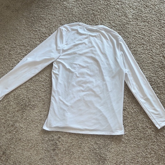 Gymshark Men’s White Long Sleeve Tee - Picture 2 of 5